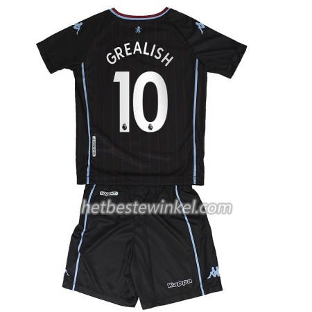 Aston Villa Jack Grealish 10 Voetbaltenues Kind Uit 2020/21 - SS (+ Korte broeken)